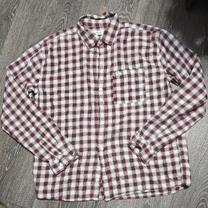 Abercrombie Kids Red and White Plaid Shirt